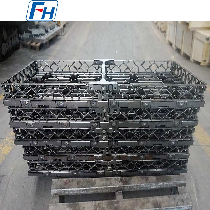 2.4879 Coș pentru tratament termic pentru cuptor cu rezistență de tip cutie, potrivit pentru tratarea termică a elementelor de fixare/piese ștanțate | FH®