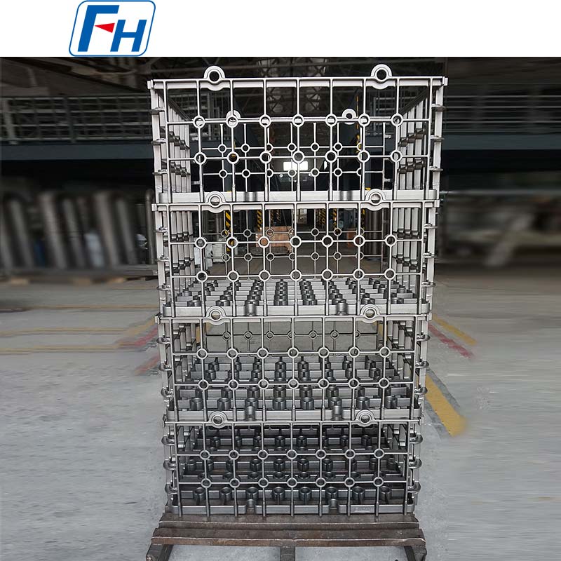 Coșuri de încărcare cu tratament termic FH® 1.4848 pentru cuptorul cu vatră cu boghiu