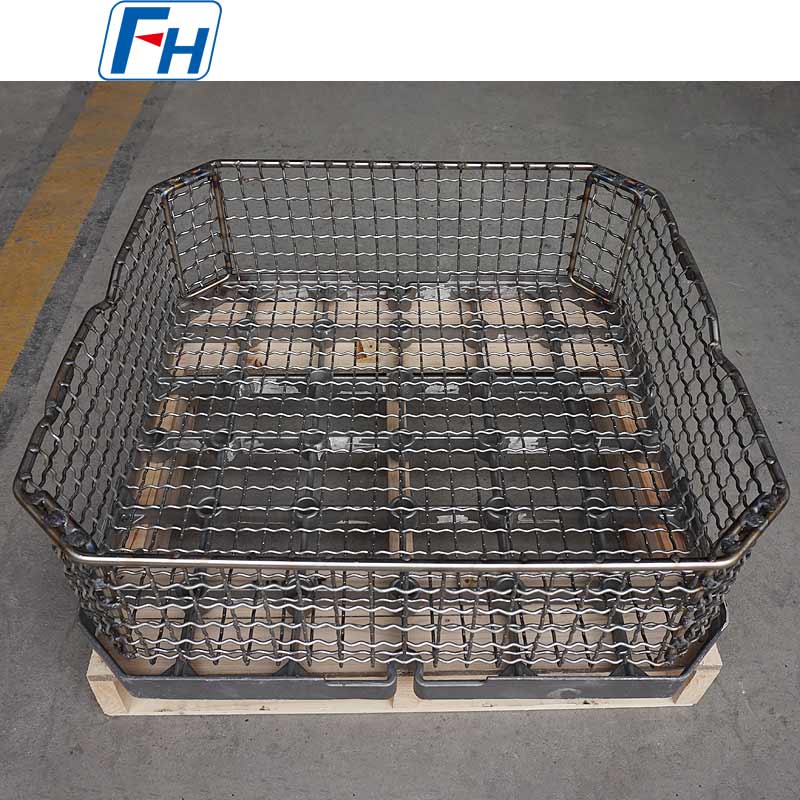 Coș cu plasă de tratare termică sudată versatil FH® pentru industria auto, aerospațială și grea